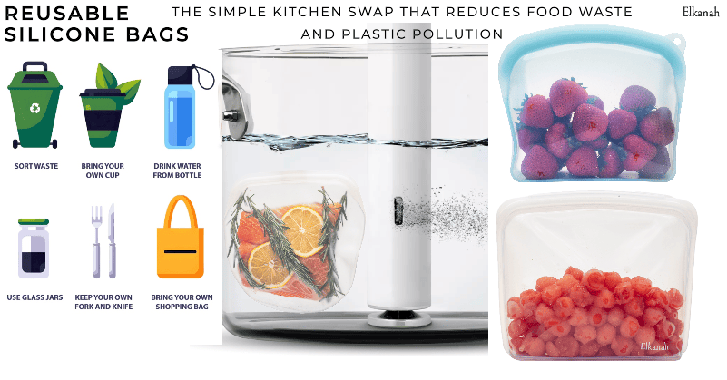 Reusable Silicone Bags for Food Storage – Eco-Friendly, Durable & Zero Waste Kitchen Solution.